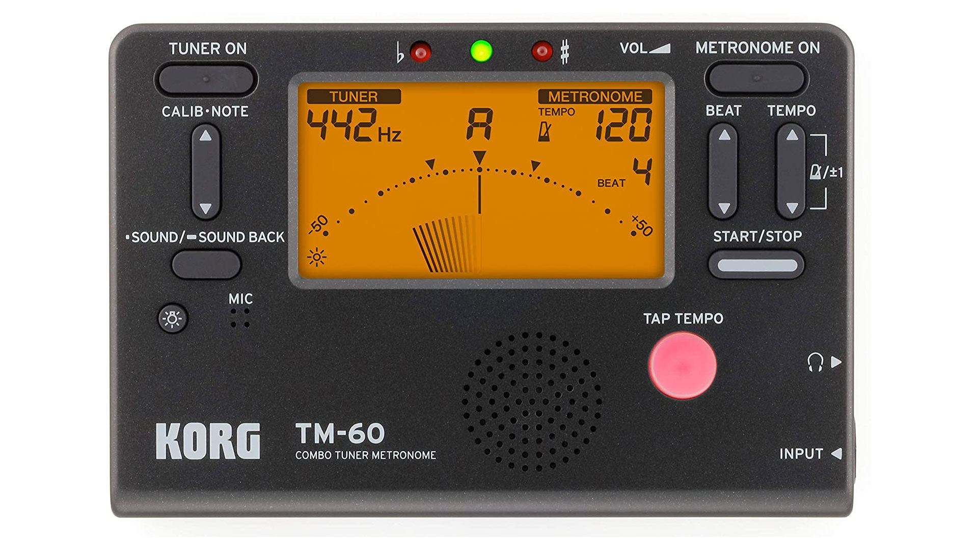 Korg TM60BK-  Stimmgerät & Metronom, schwarz
