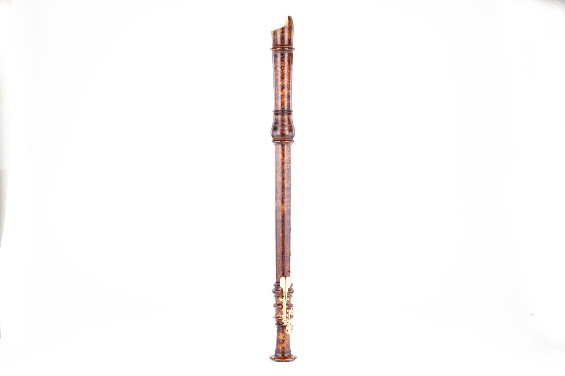 Moeck, "Hotteterre", tenor in c', baroque double hole, 442 Hz, boxwood antique stained