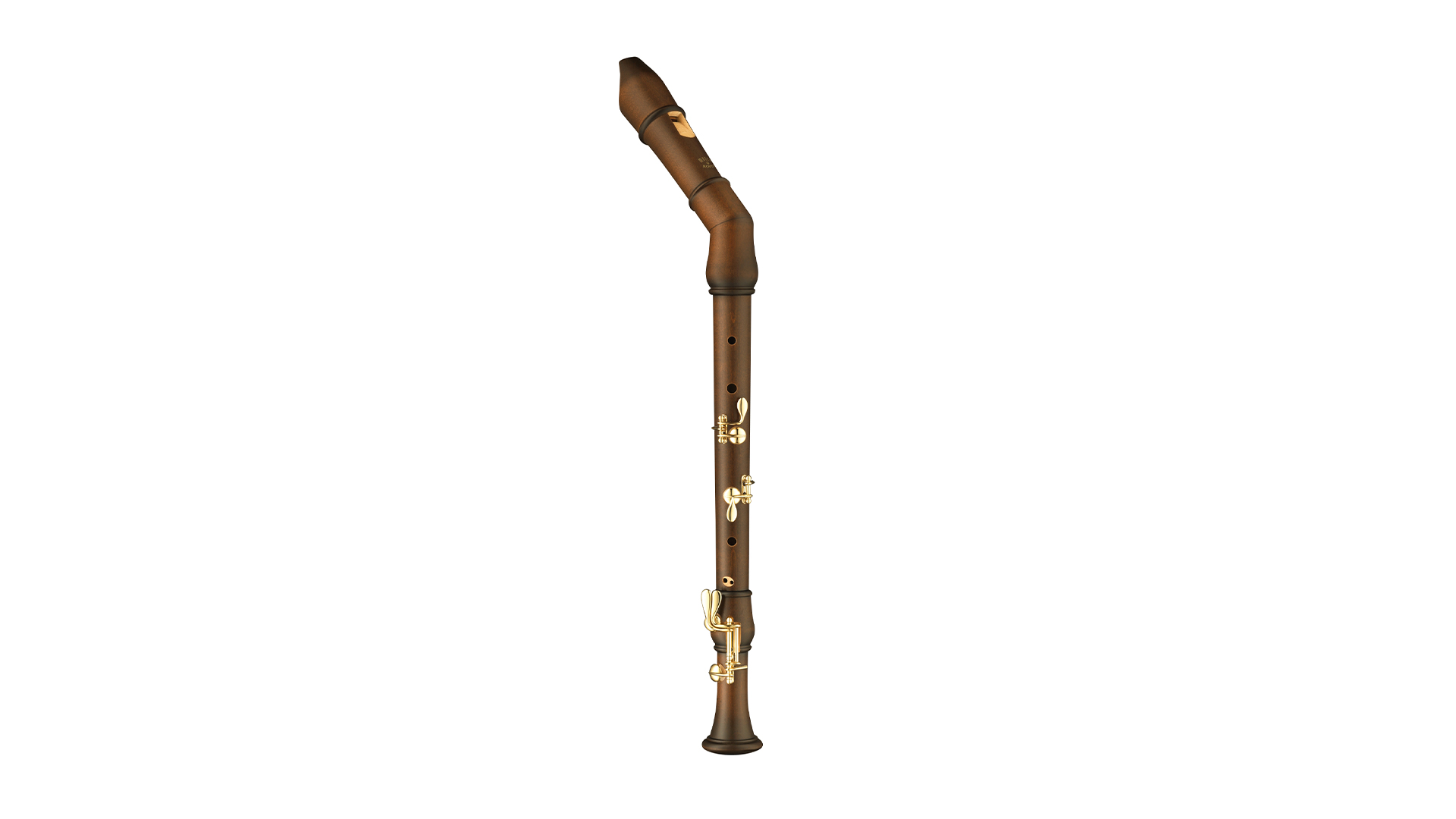 Moeck, "Flauto Rondo", bent tenor plus in c', baroque double hole, with double key and middle piece