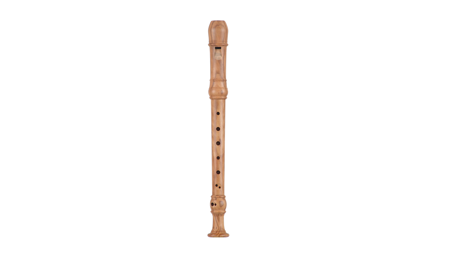 Huber, early baroque, "Master", soprano in c'', baroque double hole, 442 Hz, olive