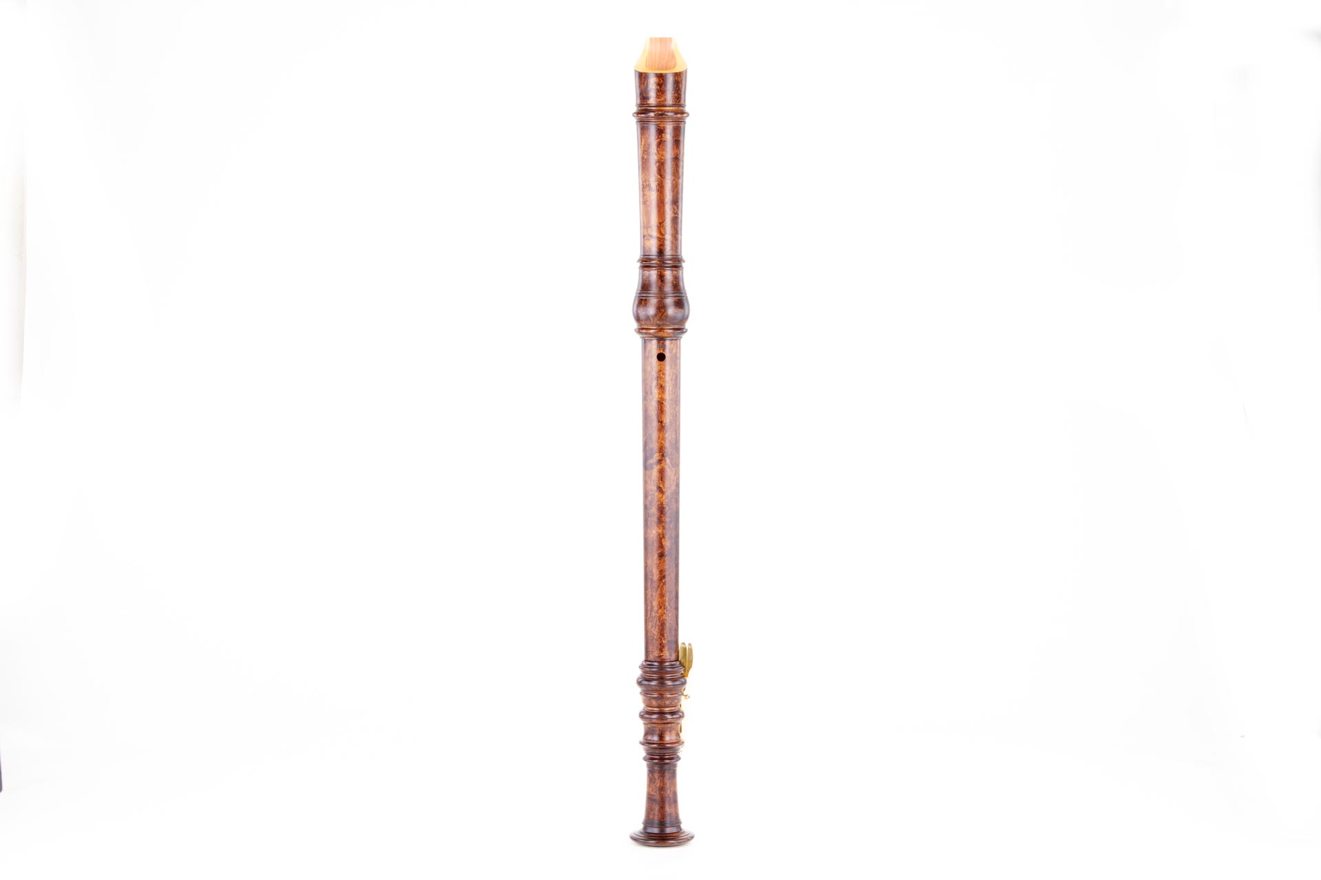 Moeck, "Hotteterre", tenor in c'. baroque double hole, 415 Hz, boxwood antique stained