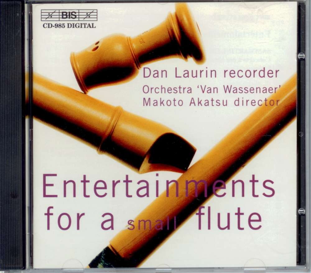 CD: Dan Laurin- Entertainments for a Small Flute