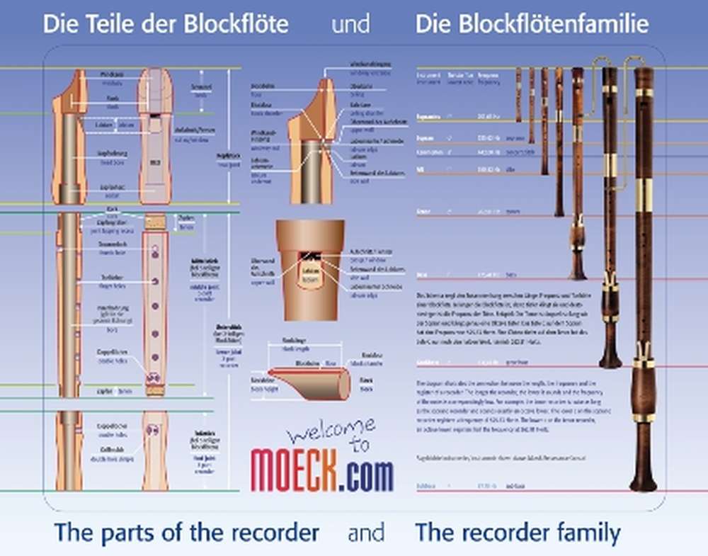 Moeck, Puzzle "Die Teile der Blockflöte" und die "Blockflötenfamilie"