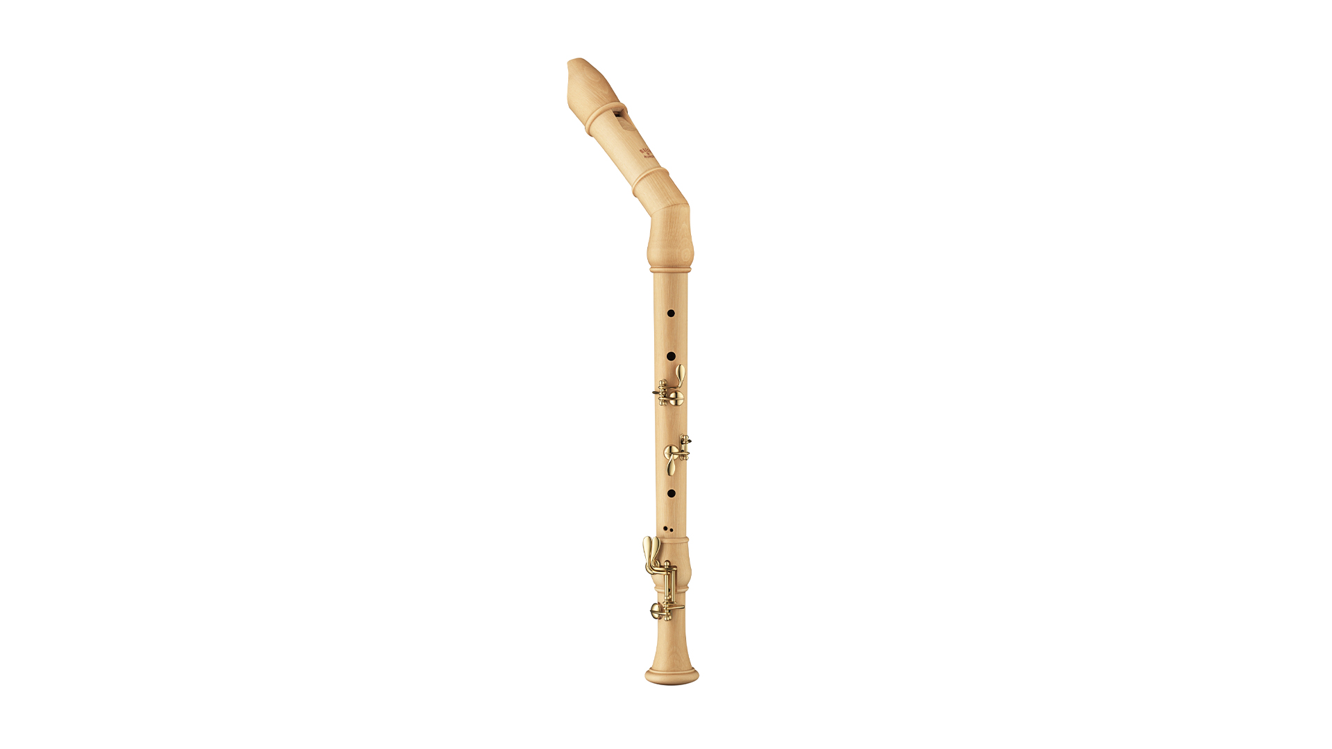 Moeck, "Flauto Rondo", bent tenor plus in c', baroque double hole, with double key and center keys,